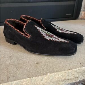 Donald J Pliner Men’s Suede Beaded Loafers